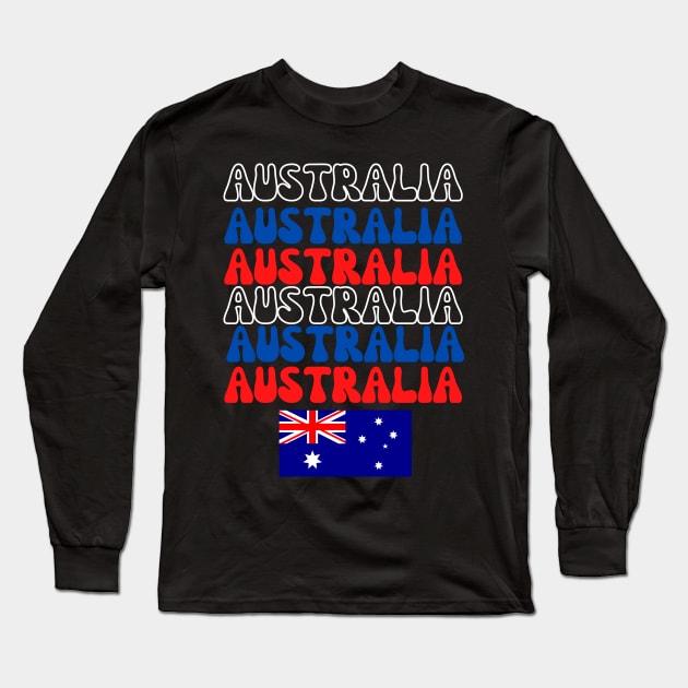 AUSTRALIA Long Sleeve T-Shirt by fantasmigorical